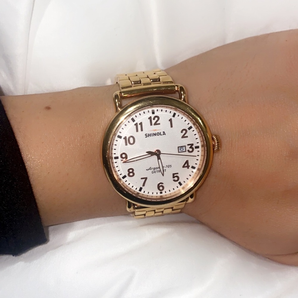 Shinola Gold Watch